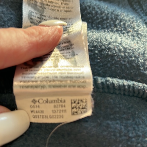 Columbia Zip-up Fleece Navy Blue Women SzL - Picture 5 of 8